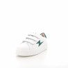 Baskets en Simili Cuir Blanc Et Vert Vanessa Wu